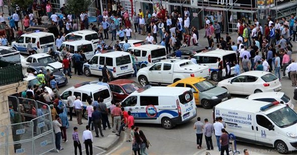 erzurum valisi - Erzurum'da meydan savaşı gibi kavga