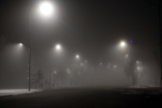 Erzurum'da Yoğun Sis