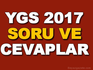 ygs sorulari - 2017 YGS soruları ve cevapları