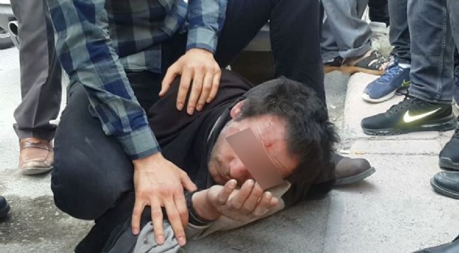 Kız Çocuğunu Taciz Ettiği İddia Edilen Kişiye Meydan Dayağı