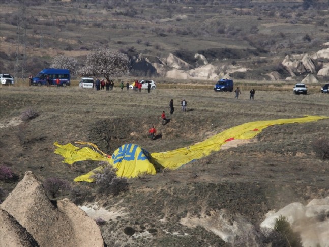 Kapadokya'da Balon Kazası