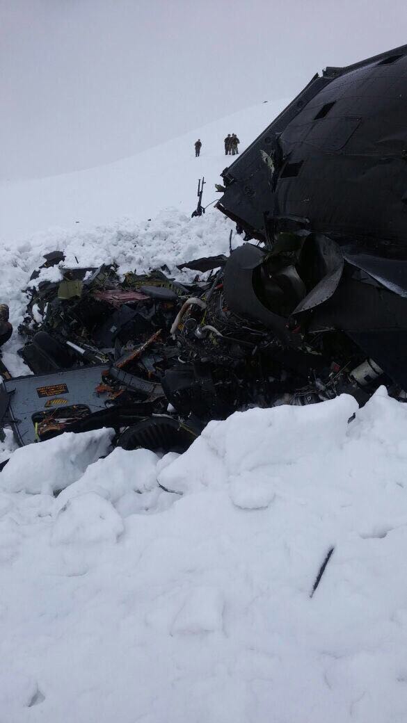 Tunceli'deki Helikopter Kazasından İlk Görüntüler