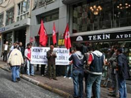 CHP İl Başkanlığı önünde eylem