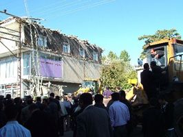 Bitlis'te inşaat çöktü