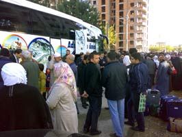 Hacı adayları kutsal topraklara uğurlandı