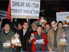 CHP gençlik kollarından zam protestosu