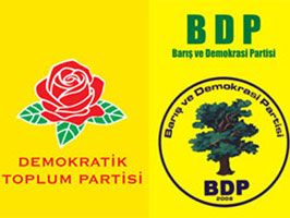 BALGAT - DTP yerine BDP tabelası asıldı