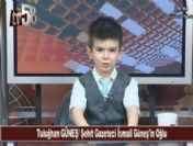 Güneş'in oğlu haber sundu