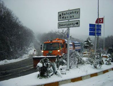 İstanbul'dan kar manzaraları