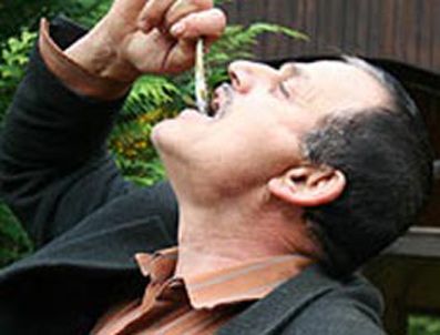 ALTıNDERE - Şifa için canlı balık yutuyorlar