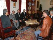 6 Kentin Esnaf Odaları Birlik Başkanları Belediye Başkanı Ünver'i Ziyaret Etti