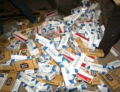 Mersin'de Kaçak Sigara Operasyonu