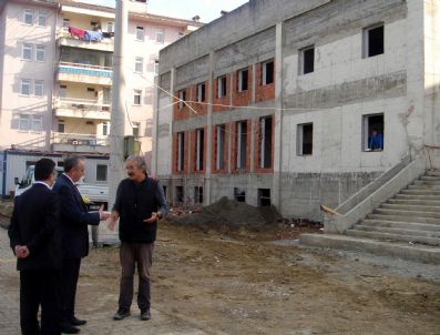 İSMAIL AKMAN - Vali, Kültür Sarayı'nı Denetledi