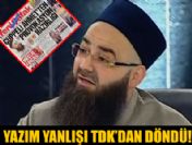 Yanlış başlık manşete taşındı!