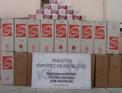 Malatya'da 9 Bin 500 Paket Kaçak Sigara Ele Geçirildi
