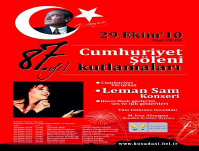 LEMAN SAM - Kuşadası'nda Cumhuriyet Şenliği