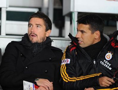 HARRY KEWELL - Galatasaray'ın yıldızları maçı tribünde izledi