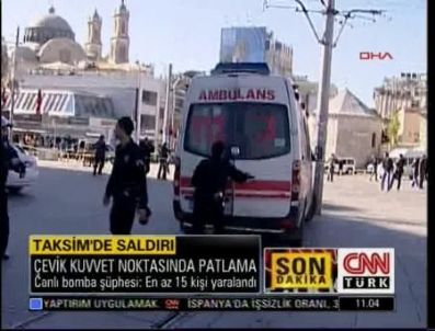 Son Dakika Haberi: Taksim'de patlama oldu! - video
