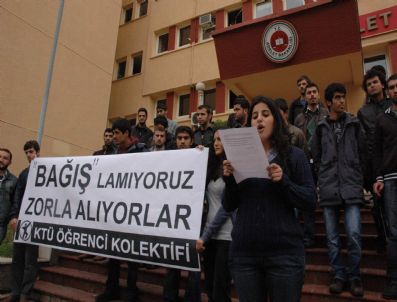 KTÜ - Ktü'lü Öğrencilerden Adliye Önünde Basın Açıklaması