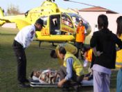 Ambulans Helikopter Yeşil Kartlı Hasta İçin Havalandı