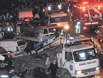 TEM'de 16 araç birbirine girdi