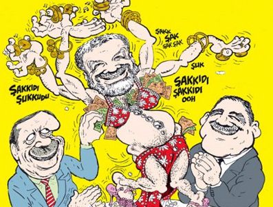 SALIH MEMECAN - Leman Salih Memecan'ı dansöz olarak çizdi