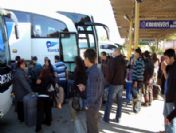 Bodrum Otogarında Dönüş Yoğunluğu Devam Ediyor