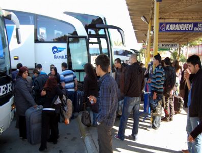 Bodrum Otogarında Dönüş Yoğunluğu Devam Ediyor