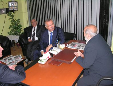 SAIT GÜLABACı - Milletvekili Atlan, Açıksöz Gazetesi'ni Ziyaret Etti