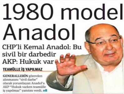 CHP GRUP BAŞKANVEKILI - Taraf'tan Kemal Anadol'a gönderme