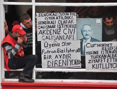 CHP'deki işçi eylemine polis operasyonu