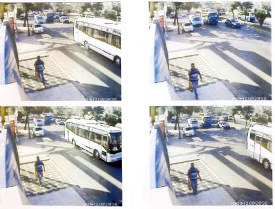 Bombalı Eylem Yapmak İsteyen Zanlı, Güvenlik Kameraları Tarafından Görüntülendi