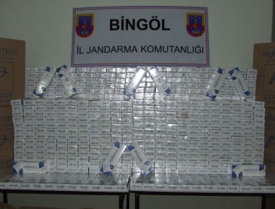 Bingöl'de 15 Bin Paket Kaçak Sigara Ele Geçirildi