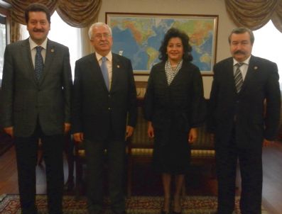 İSMAIL HAKKı BIÇER - Ak Parti Kütahya Milletvekilleri Enerji Ve Milli Eğitim Bakanlığı Müsteşarlarıyla Görüştü