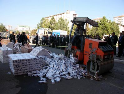 KEMAL ŞAHIN - Sivas'ta 271 Bin 883 Paket Kaçak Sigara İmha Edildi