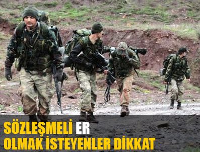 FIKRET BILA - Sözleşmeli erlik için gereken şartlar