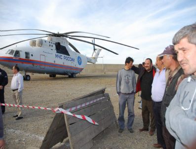 Giresun'un Tirebolu İlçesine Zorunlu İniş Yapan Rus Helikopteri