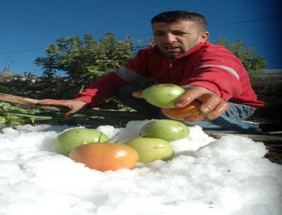 KARNABAHAR - Mersin'deki Dolu Yağışı