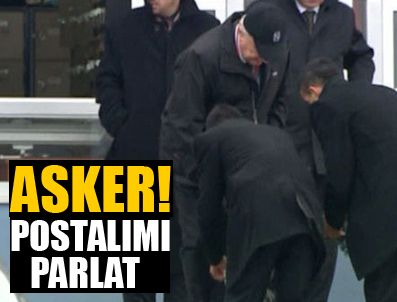 BALYOZ DARBE PLANı - Çetin Doğan ayakkabılarını korumalarına sildirdi