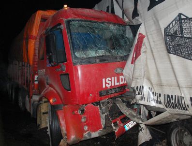 Kamyonla Tır Çarpıştı