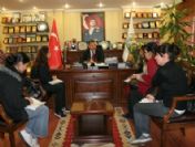 Meü Öğrencileri Başkan Tuna'yı Ziyaret Etti