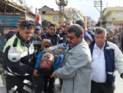 Freni Patlayan Kamyonet İnşaata Çarptı