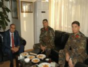 Komutanlar'dan Kaymakam'a Ziyaret