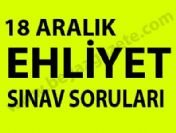 18 Aralık Ehliyet sınavı soruları açıklandı- MEB ehliyet sınavı soruları