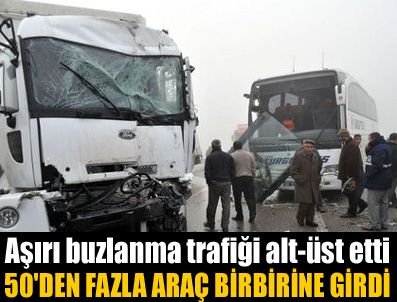Ankara'da zincirleme trafik kazası