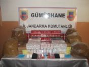 Gümüşhane'de Sigara Kaçakçılarına Darbe