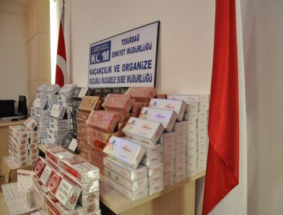 TEKIRDAĞ ÇORLU - Tekirdağ'da Kaçak Sigara Operasyonu