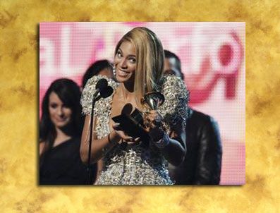 BEYONCE KNOWLES - Beyonce Grammy'ye damga vurdu