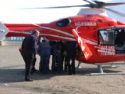 Hava ambulansı 22 hastaya hizmet verdi
