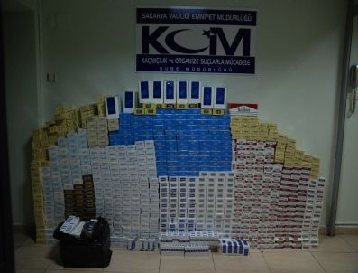 Sakarya'da 8 Bin 500 Paket Kaçak Sigara Ele Geçirildi